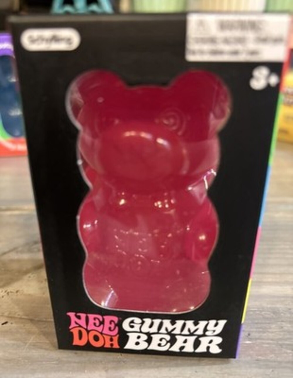 NeeDoh Gummy Bear PINK Fidget Stress Toy Squishy Nee Doh FAST SHIPPING